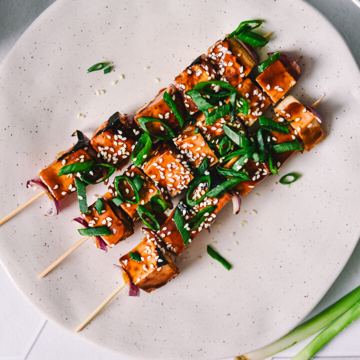 Teriyaki tofu ražnjići