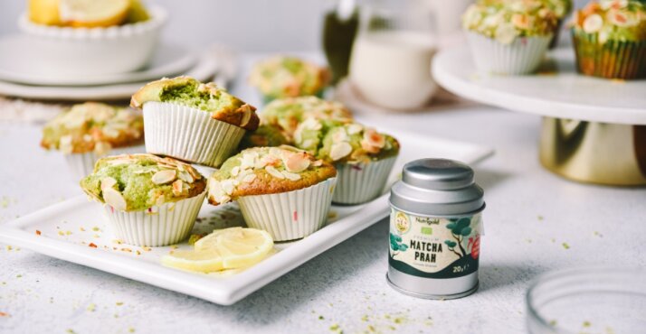 Matcha muffini s bijelom čokoladom