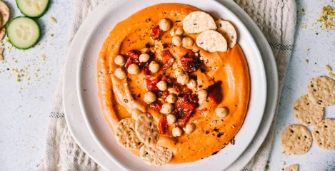 Humus od pečenih paprika