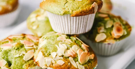 Matcha muffini s bijelom čokoladom