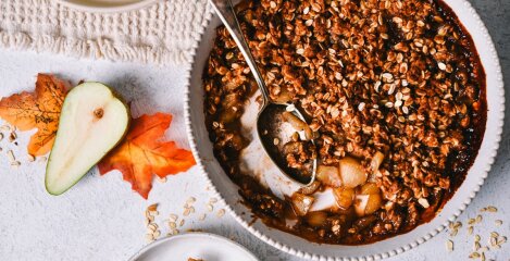 Crumble s kruškama