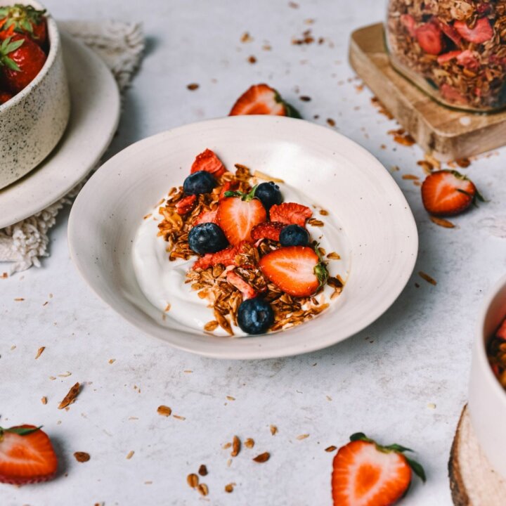 Granola s kokosom i jagodama