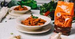 Tjestenina u umaku od pečenog povrća