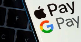 Google i Apple Pay ikone na ekranu mobitela