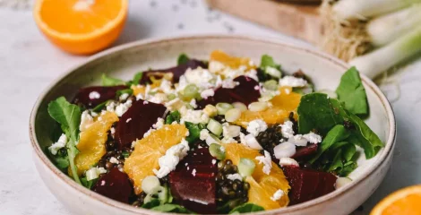 Salata od crne leće s narančom