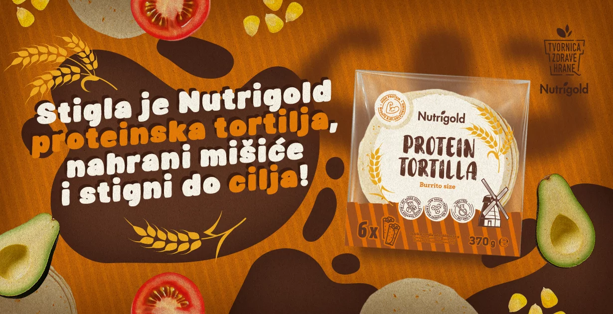Nutrigold protein Tortilla - šest komada u pakiranju od 370g