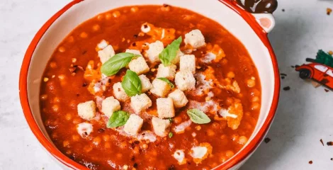 Recept za juha od rajčice i pečenih paprika
