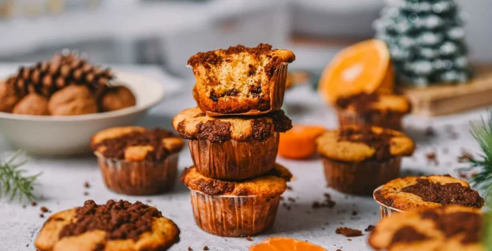 Crumble muffini s čokoladom i narančom