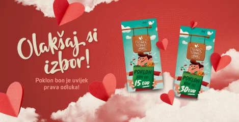 Poklon bon u verziji za Valentinovo