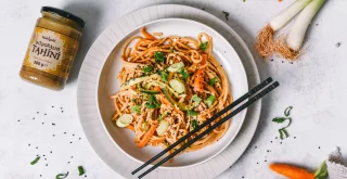 Tahini noodles
