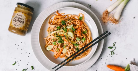 Tahini noodles
