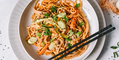 Tahini noodles