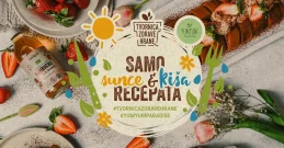 Naslovnica besplatne kuharice za travanj ''Samo sunce i kiša recepata''