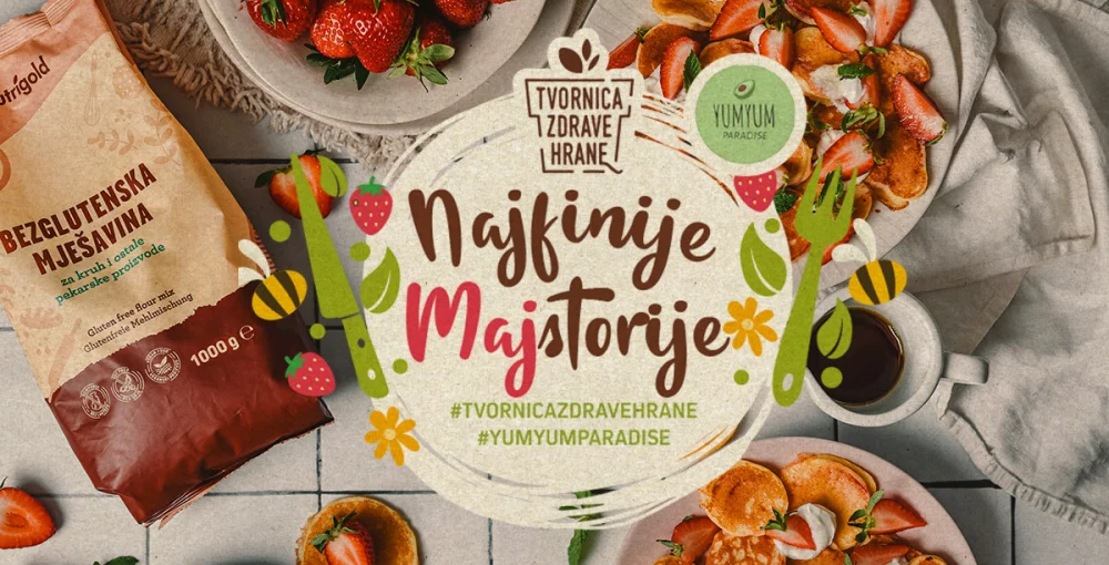 Naslovnica besplatne kuharice za svibanj ''Najfinije MAJstorije!''