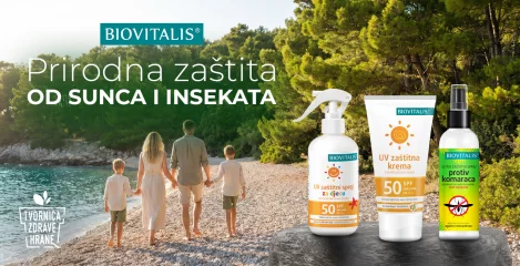 Biovitalis proizvodi za zaštitu kože na otvorenome.