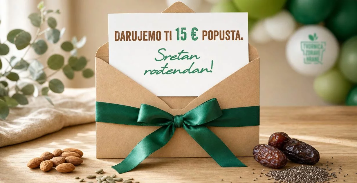 Tvornica Zdrave Hrane daruje kupce povodom njihovog rođendana.