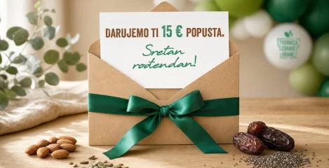 Tvornica Zdrave Hrane daruje kupce povodom njihovog rođendana.