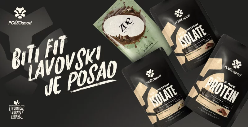 Za dobar i fit osjećaj biramo biljne Polleo Sport proteine!