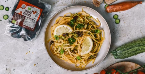 Pasta s tikvicama i suhim rajčicama