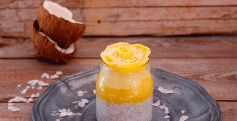Mango chia puding
